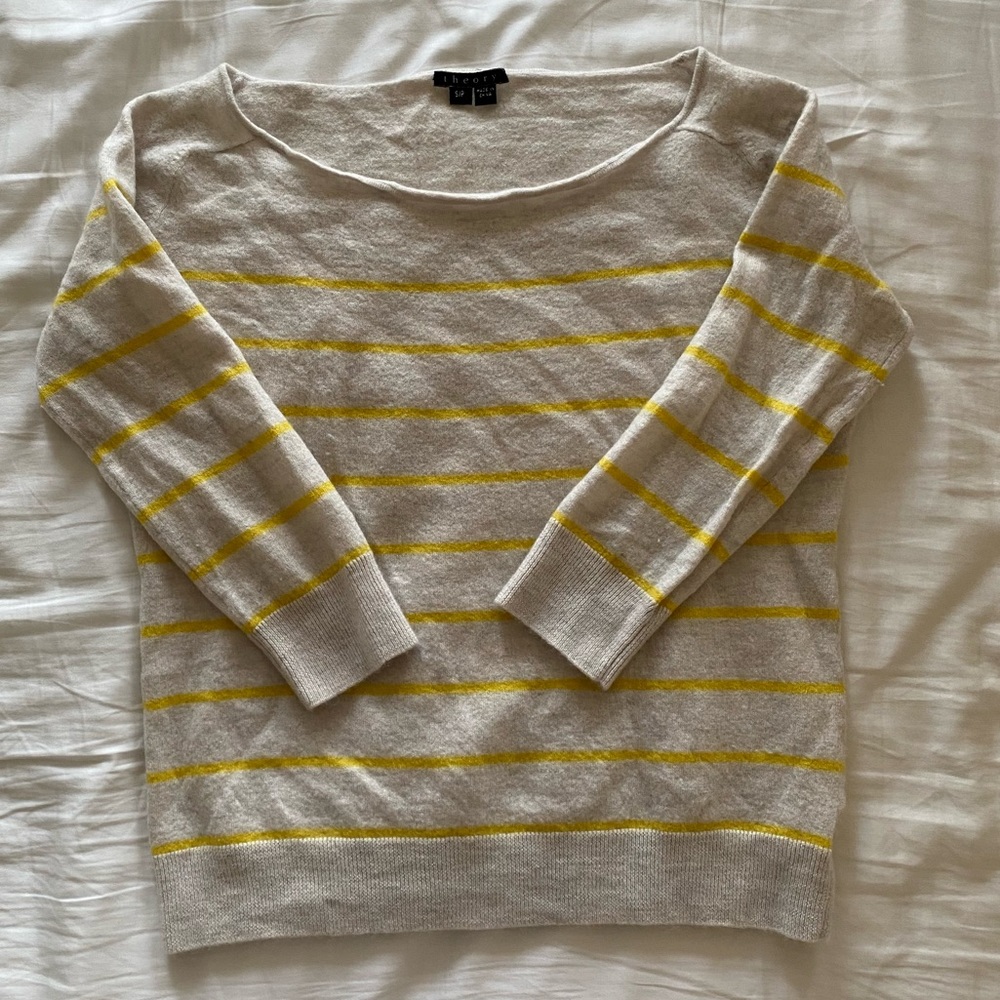 Theory Cashmere Ballet Neck Sweater
